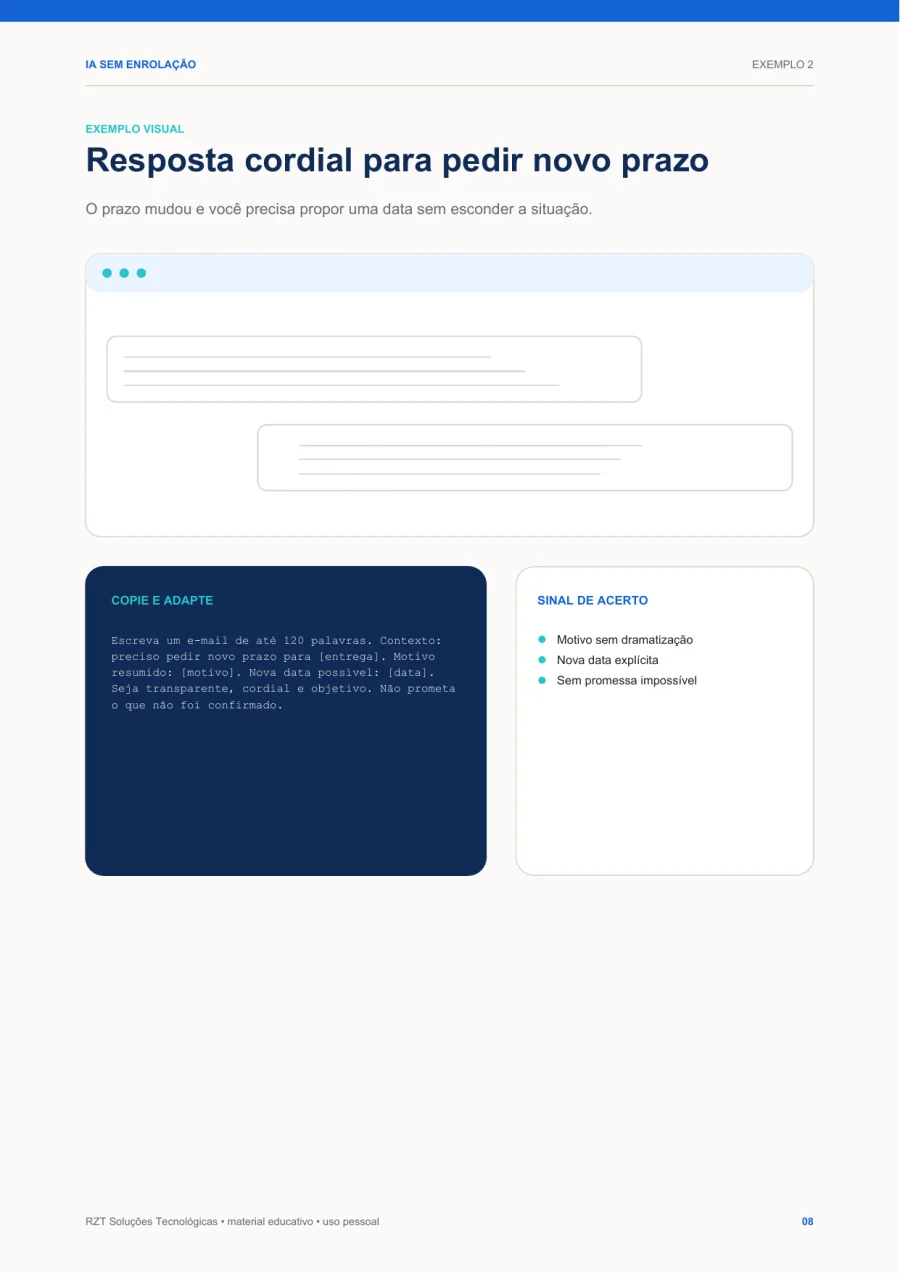 E-mail humano, referência visual apresentada no guia